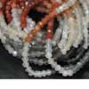 Natural Fine Quality Multi Moonstone Micro Faceted Round Beads Strand 14 Inches Strand - Size - 4.5MM 